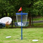 Disc Golf Basket 24 Chain Portable Lightweight W  Bag Outdoor Target Blue