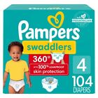 Pampers Swaddler 360 Enormous Disposable Baby Diapers Size 4 104ct