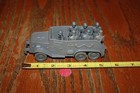 Vintage Marx Battleground Dark Gray German Army Half-track   7 Sitters - Mpc