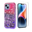 Shockproof Case For Iphone 14 13 12 11 Pro Max Heavy Duty Liquid Glitter Cover