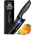 High Carbon Stainless Steel Paring Knife Set W  Sheath Ergonomic Handle New
