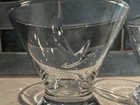 New Pair Grey Goose Embossed Vodka Stemless Footed Martini Lowball Lot 2 Glasses