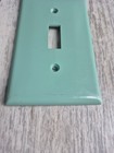 Vintage Mid Century 50 s Turquoise Light Switch Covers 