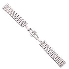 Silver Polished Watch Band Bracelet Stainless Steel Strap 18mm 20mm 22mm 24mm
