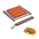 Hot Dog Roller With Handle Even Grilling Hotdog Grill Roller 5 Hot Dog Capacity