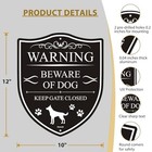 2-pack Beware Of Dog Signs For Fence  Warning Aluminum Sign Beware Of Dog  