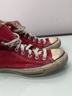 Vintage 1980s Converse Hi Tops Red Made In Usa Box Logo Chucks Sneakers Mens 7 5