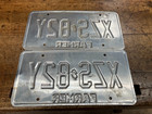 Pair N j Farmer License Plates   Xzs 82y   Nj Agriculture Vegetables