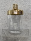 Vintage Engraved  to Us   Travel 3-piece Glass Liquor Flask Set W  Black Case
