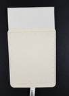 Ivory Cotton Single Fold Flat Top Pre-folded Pocket Square Handkerchief Insert