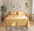 100  Cotton Flannel Sheets Queen Size  Marigold