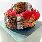 Vintage 1950s Hat Feather Multicolor  Designer Coralie Great Prop