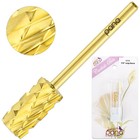 Professional Gold Large Barrel Nail Drill Bit 5x Coarse Grit
