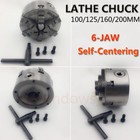 Lathe Chuck 6jaw 6-jaw Self-centering Chuck 100mm 125mm 160mm 200mm 250mm Cnc