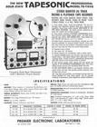 Tapesonic 70-trsq Solid State Stereo 10 5  Reel 1 4  1 4 Track 3-speed Tape Deck