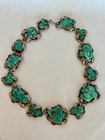 Massive Vintage 1970s Southwest Sterling Silver   Turquoise 3-pc Cluster Set - 1