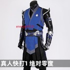 New Mortal Kombat 1 Sub Zero Men Halloween Cosplay Costume Outfits Carnival Suit