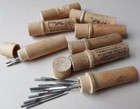 8 Vintage Boye Needle Co  Wooden Needle Containers tubes