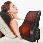 3d Kneading Back Massager With Heat - Pain Relief Pillow For Neck  Shoulder  Leg