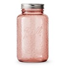 Ball 32oz 4pk Glass Regular Mouth Mason Color Jar Rose  Dishwasher-safe