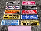 Lot Of 10 Vintage 1980 s Humorous Adult Funny Unused Old Bumper Stickers 9 x3 
