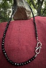 Black Diamond Necklace Indian Trade Victorian Old Antique Vintage Gem C Story