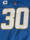 Los Angeles Chargers Austin Ekeler  30 Game Issued Game Jersey Captains Patch