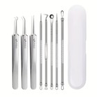 8 Pcs Pimple Popper Blackhead Remover Kit Tools Set Comedone Zit Extractor