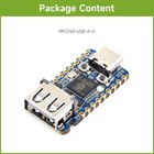 Waveshare Rp2350a Usb Mini Development Board  Based On Raspberry Pi Rp2350a