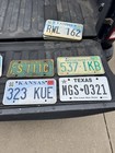 Mixed Lot Of 18 Vintage Collectible Us License Plates  Ks Ok Tx Ma Ca