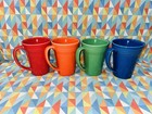 New Set Of 4 Fiesta Latte Bistro Mug 18 Oz Mixed Colors Fiestaware Ships Free