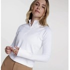 Calia Womens Relaxed Seamless Golf 1 4 Zip Pullover Top Size Xxl White Nwt