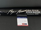 Byron Buxton Minnesota Twins Psa Dna Rookie Coa Signed Baseball Bat Black