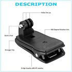 360 Rotary Backpack Hat Mounts Clip Fast Clamp Mount For Gopro Hero 2 3 3  4