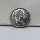 1967 Canada Silver 25 Cents Bobcat Canadian Quarter 25c Proof Like  nice Toning 