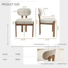 Set Of 2 Wood Dining Chairs Modern Upholstered Dining Room Chair Kitchen Chairs
