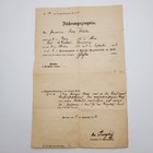 1912 German 4th Garde Regt Zu Fuss Conduct Cert Grenadier Schauten Ww1 Original