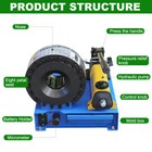 5600kn Hydraulic Hose Crimper Pipe Clamping Machine With 8 Sets Dies 10-31mm
