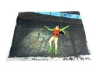 Robin Super Friends Production Cel Hand Painted Background 1970s 