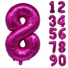 Number Balloons Birthday Pink 32    Helium Giant Foil Large Birthday Age Party Uk