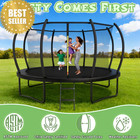 Trampoline Outdoor 14ft With Safety Enclosure Net And Ladder  Astm Approved Recr