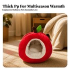 Fruit-shaped-shaped Pet Bed Snug Retreat Cat House Warm For Small Dogs