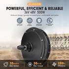 E-bike Conversion Kit 36v 48v 500w Brushless Gearless Front Rear Hub Motor Wheel