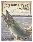 Vintage Muskie Fishing Lures Art Print  Lake Of The Woods Cabin Wall Decor Gift