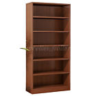 6 Shelf Wood Bookcase Bookshelf Storage Display Rack Book Shelving 71  Tall