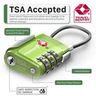 Tsa Approved 3 Digit Combination Travel Suitcase Luggage Bag Lock Padlock Reset