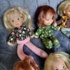 Lot Of 9 Vintage Small Dolls Mattel Honey Hill Bunch Doll 1970s 