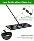 Lawn Leveling Rake 44x10 Inch  Heavy Duty Lawn Leveler Tool With 77    Adjustab   