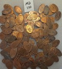 100  Assorted Pressed Elongated Pennies From Maryland See Description