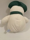 Eden Raymond Briggs Snowman Plush 14  Stuffed Toy Green Felt Hat Scarf Vintage